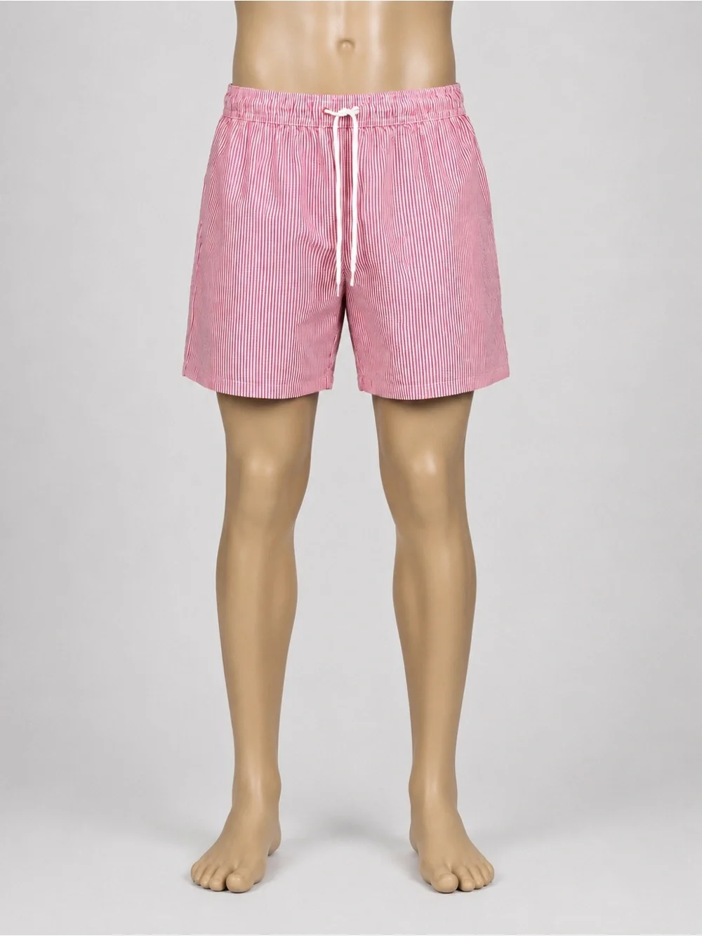 Goodfellow & Co red and White Striped Swim Trunks